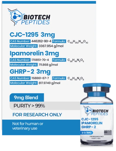 CJC-1295 (Mod GRF 1-29) & Ipamorelin & GHRP-2 Blend (9mg)